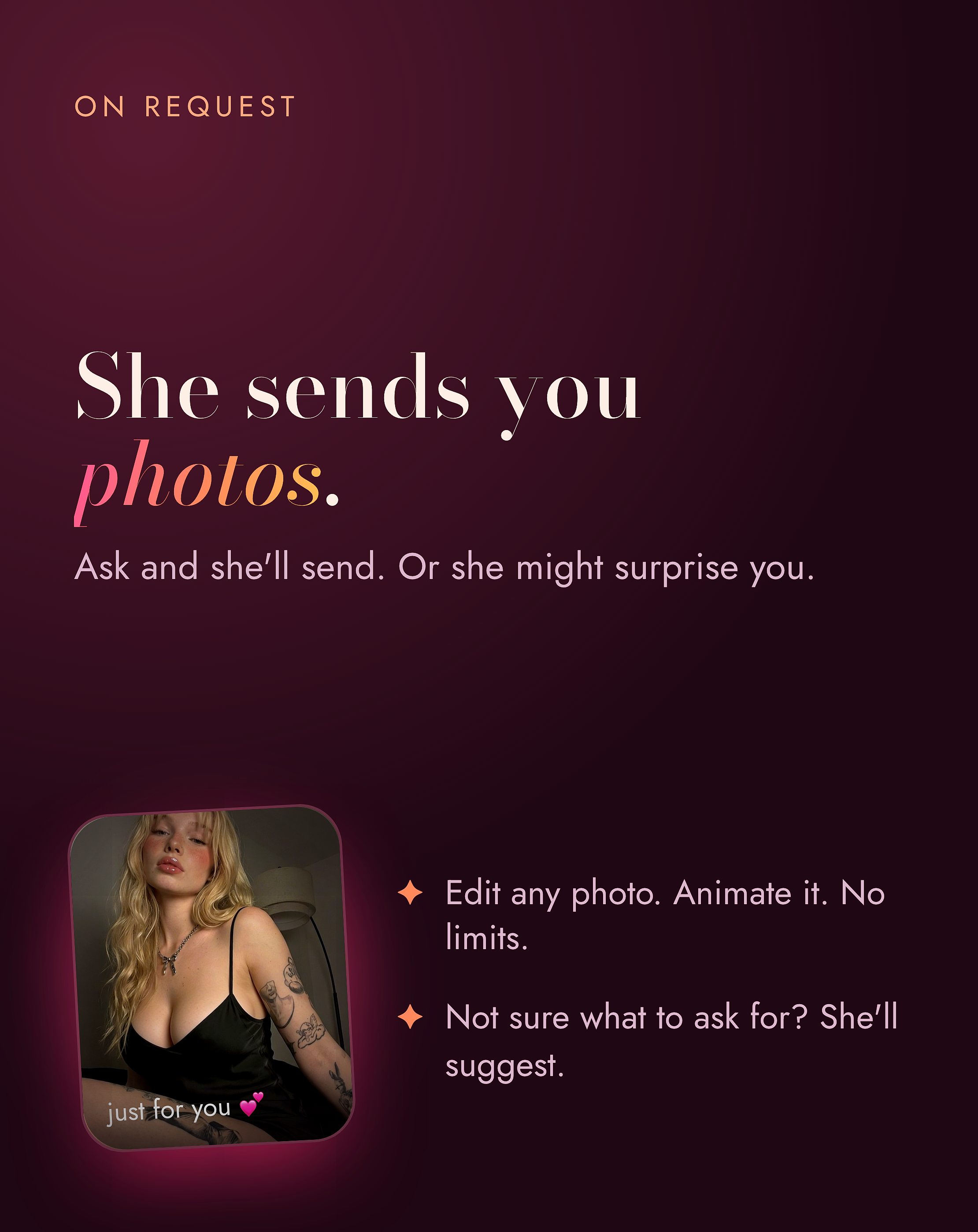 Welcome to Pixelle 🤍 Swipe to see what's possible →