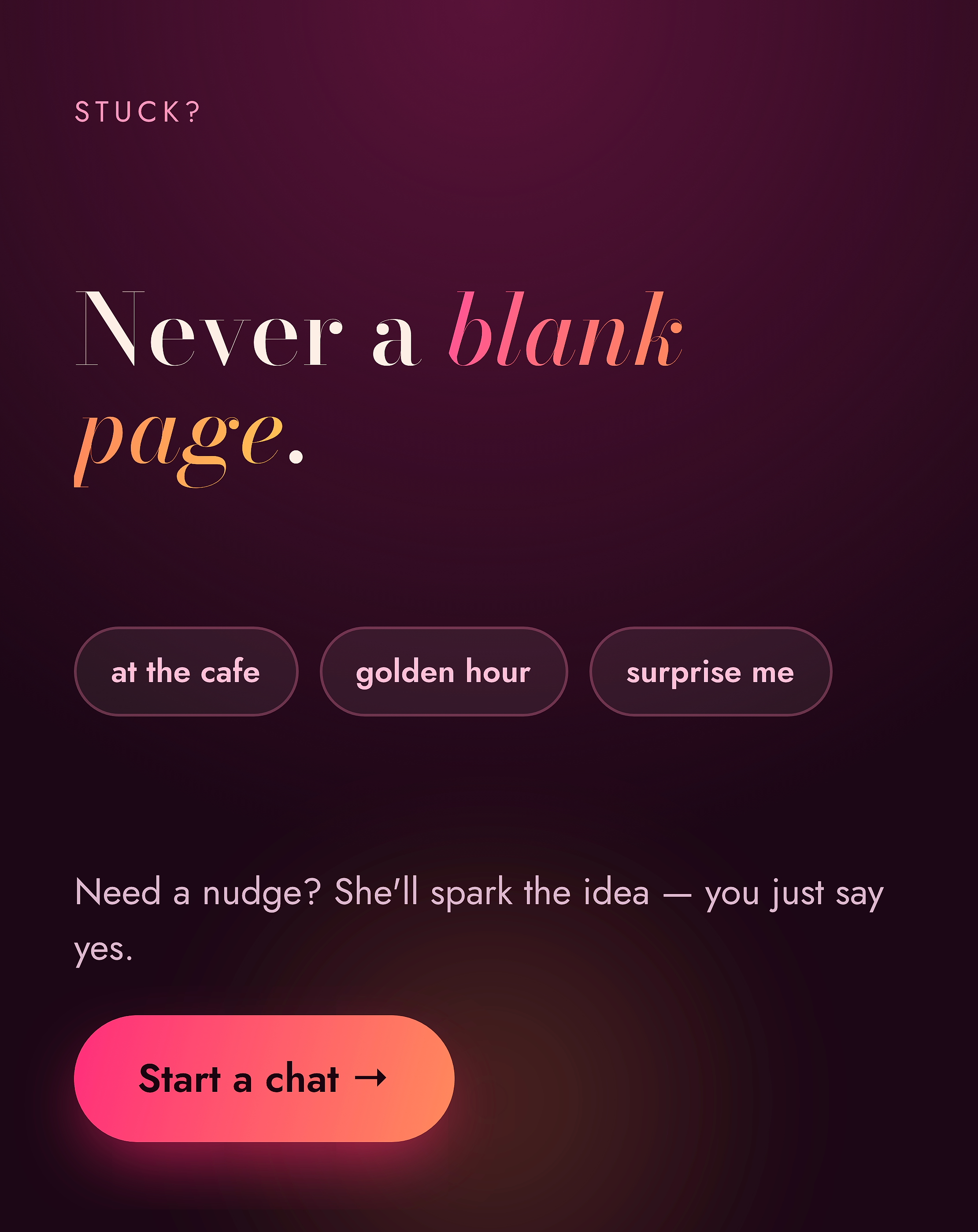 It's AI, so anything's possible ✨ Ask for custom photos, edit them, even animate them. Swipe →